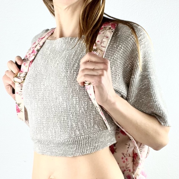 CALL IT SPRING |🌹🦋Roses Butterflies Print Multi-Pocket Adjustable Backpack Bag - Picture 4 of 14